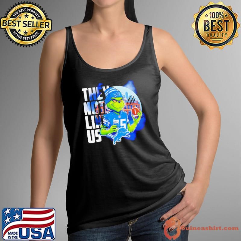 Detroit Lions Grinch they not like us shirt