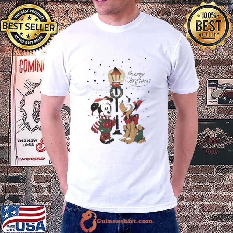 Disney Mickey And Pluto Christmas Shirt