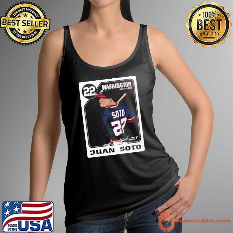 Dominican professional baseball outfielder juan soto card T-Shirt