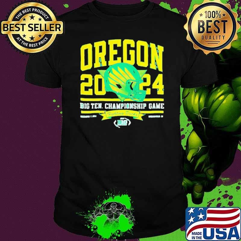Ducks Green 2024 Big Ten Football Championship helmet classic Unisex