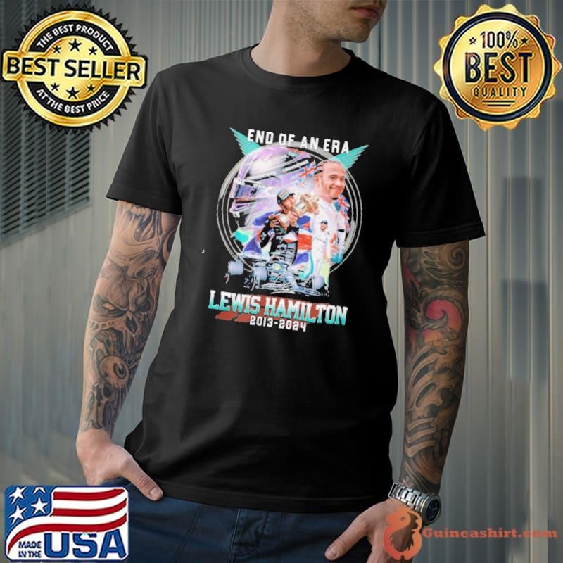 Ens of an era lewis hamilton 2013 2024 signature shirt