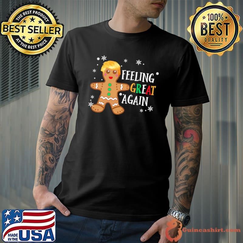 Feeling Great Again Hair Trump Political Christmas T-Shirt