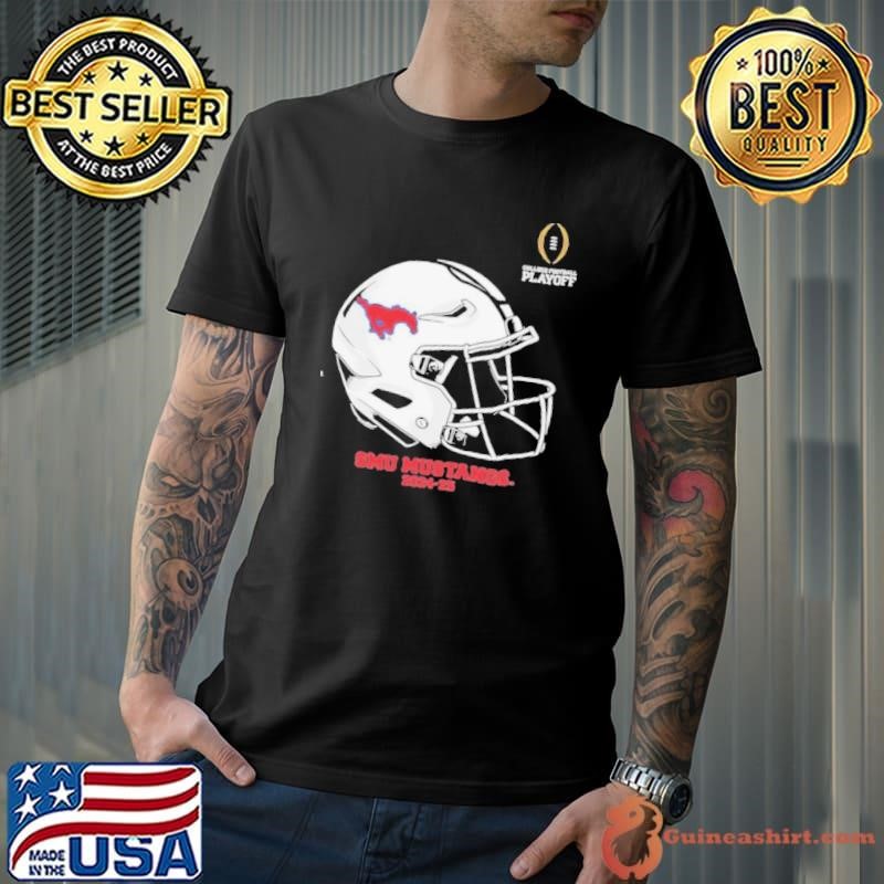 Football Playoff 2024 2025 SMU Mustangs Helmet Shirt