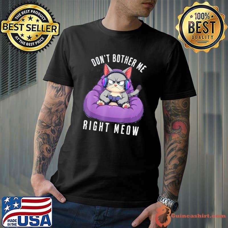 Funny Gamer Cat Gaming For Video Gamers Boys Men Unisex