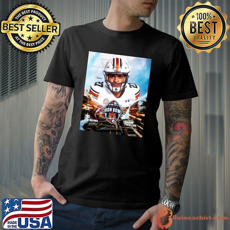Game 12 Jarquez Hunter Auburn Tigers vs Alabama Crimson Tide SEC Iron Bowl Nov 30 2024 Poster shirt