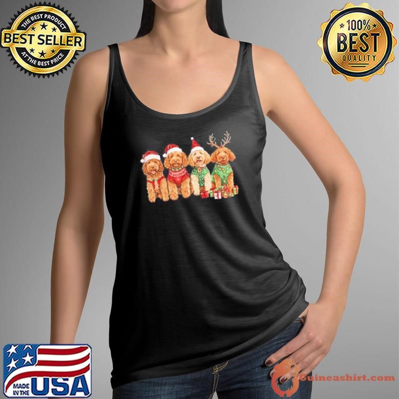 Goldendoodle Christmas Golden Doodle Pajamas For Women Girls Shirt