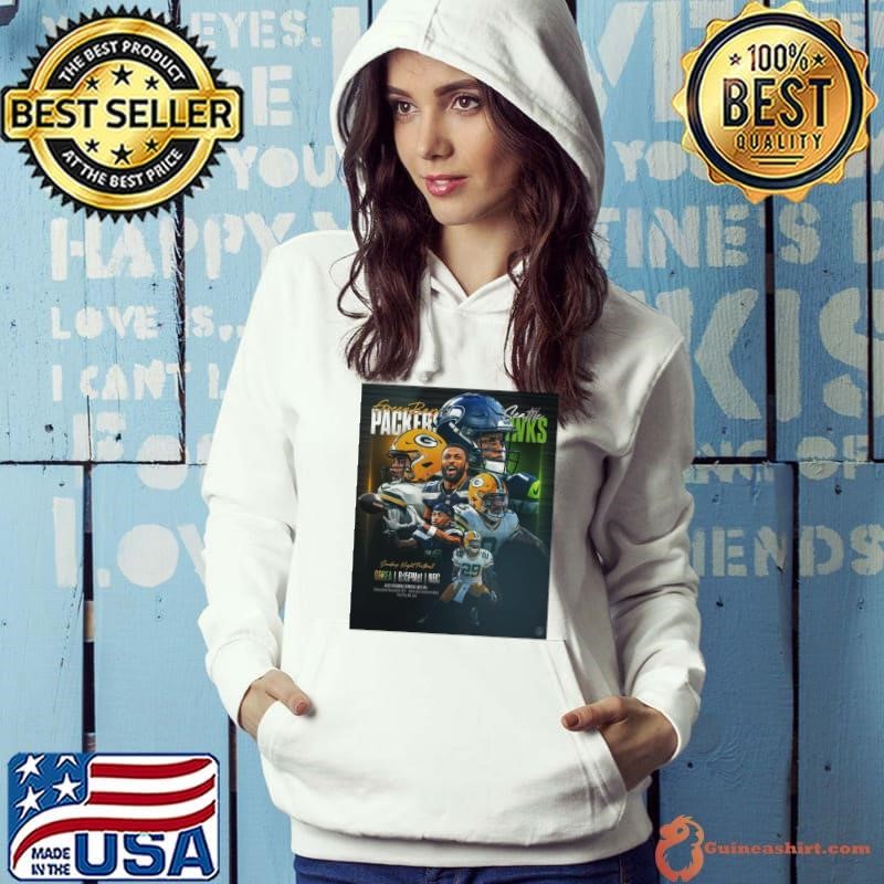 Green Bay Packers Vs Seattle Seahawks Sunday Night Football Dec 15 Two Teams On A Playoff Chase Poster shirt