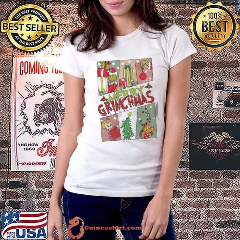 Grinch Gift Friends Merry Christmas Sublimation shirt