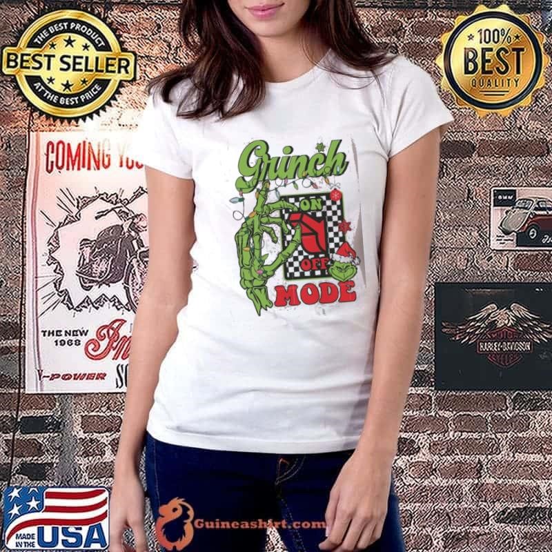 Grinch Mode On Retro Christmas Season shirt