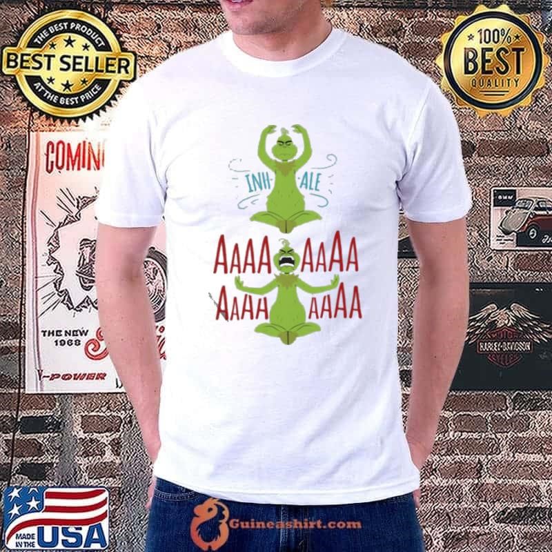 Grinch Yoga Inhale Aaa Christmas Unisex