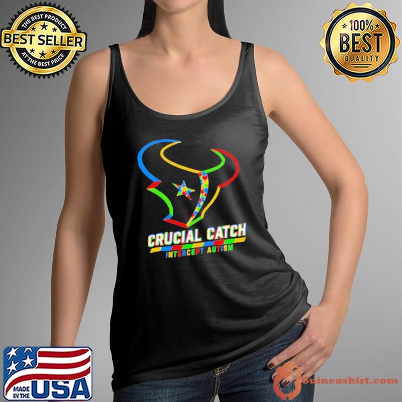 Houston Texans crucial catch intercept autism shirt