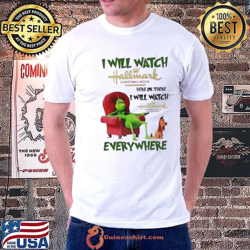 I will watch Hallmark Christmas Movie Grinch and dog Christmas Unisex