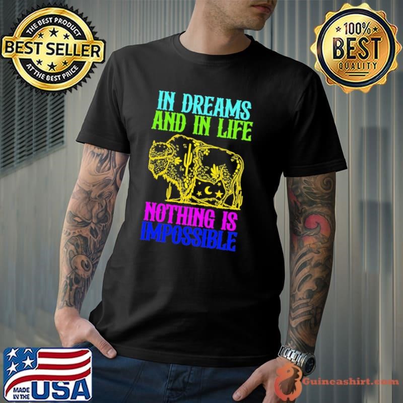 In Dreams And In Life Nothing Is Impossible Colors T-Shirt