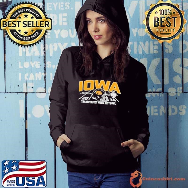 Iowa Hawkeyes Black 2024 Music City Bowl Bound Hoodie