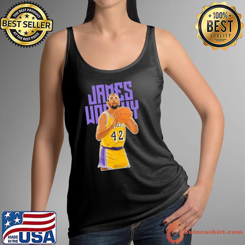James Worthy Small Power Forwards #42 Bold T-Shirt