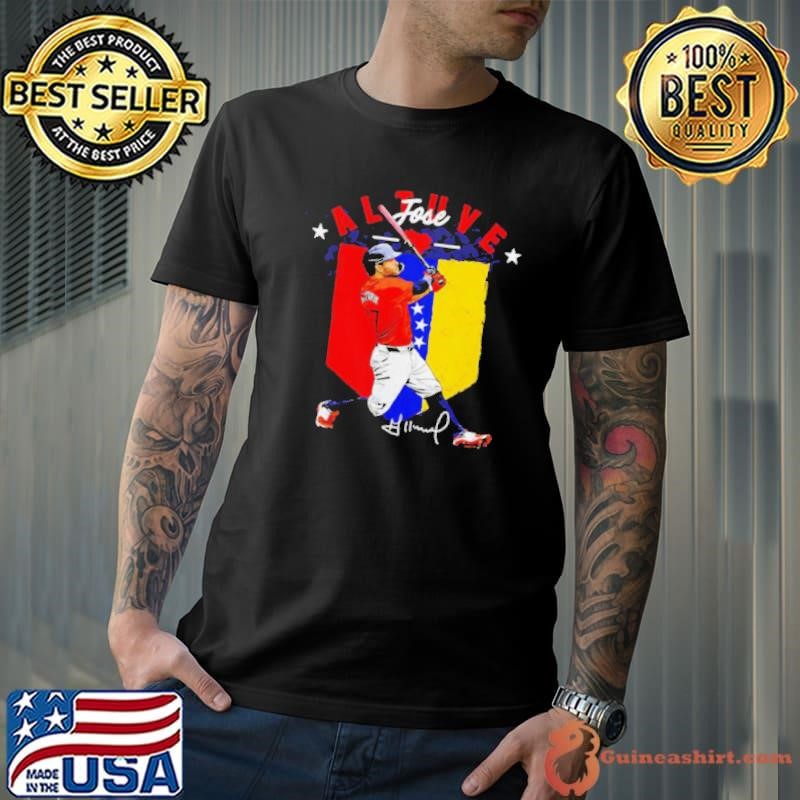 Jose Altuve Houston Astros Country flag signature shirt