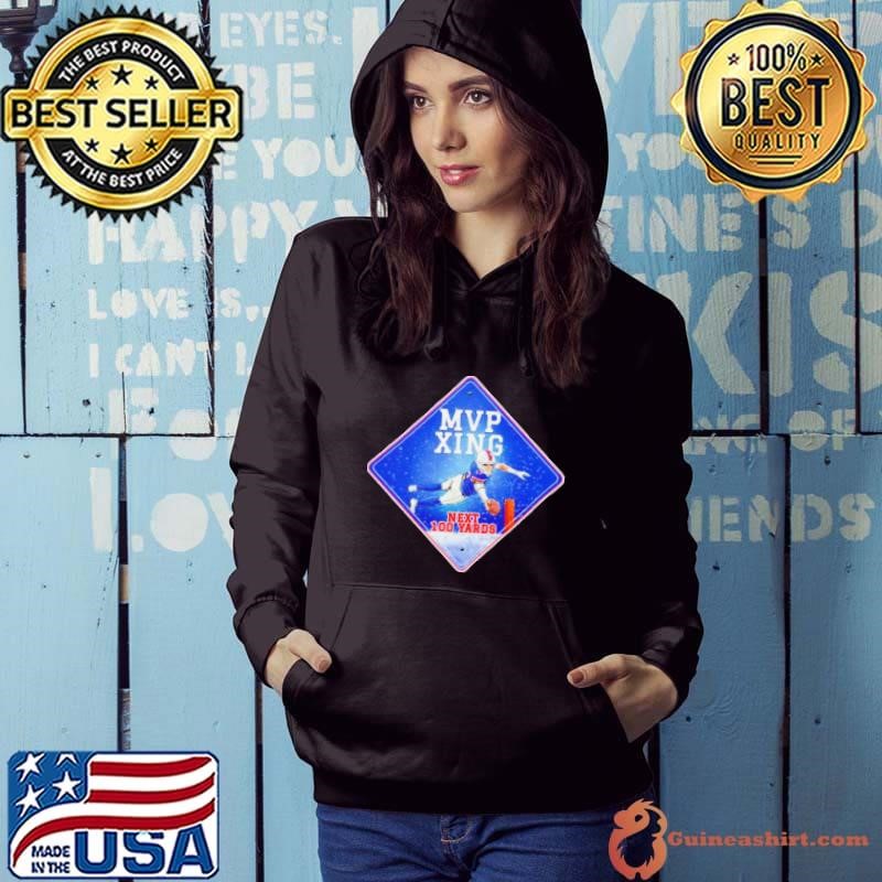 Josh Allen MVP Xing next 100 yards snow Hoodie