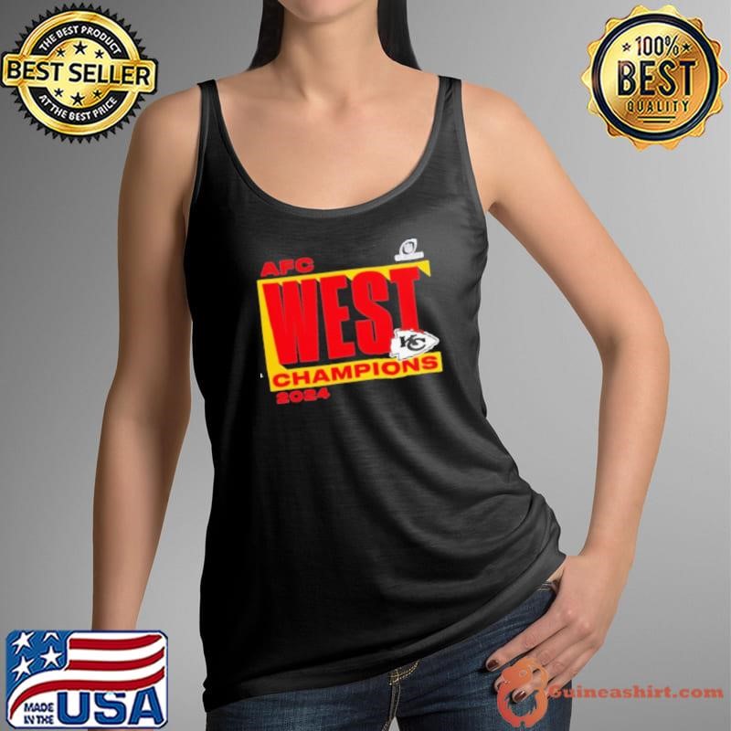 Kansas City Chiefs Fanatics 2024 AFC West Division Champions Conquer Tank Top