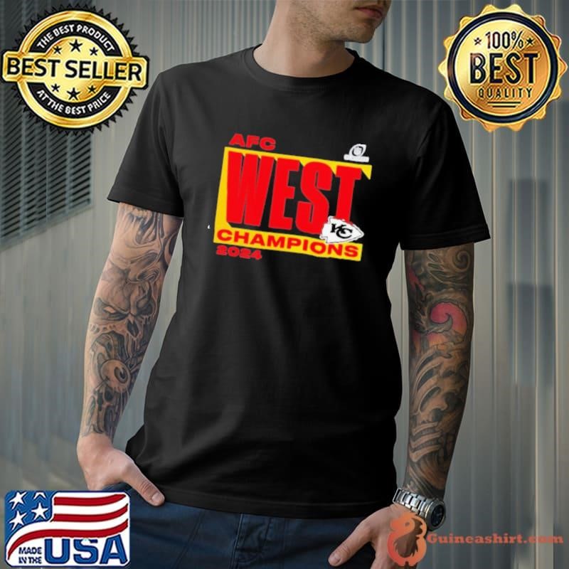 Kansas City Chiefs Fanatics 2024 AFC West Division Champions Conquer shirt
