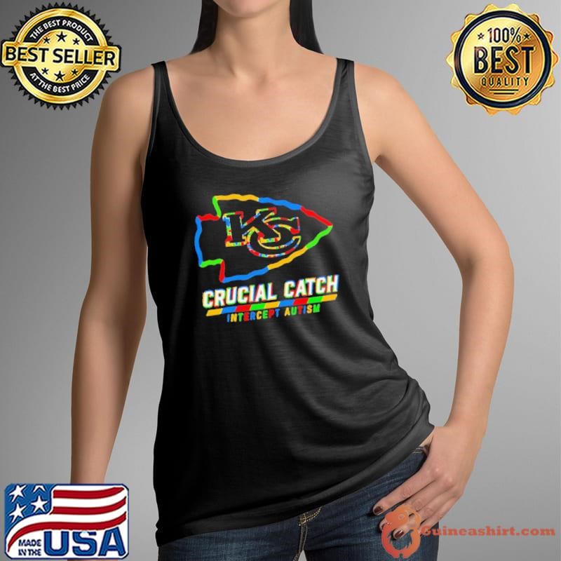 Kansas City Chiefs crucial catch intercept autism T shirt