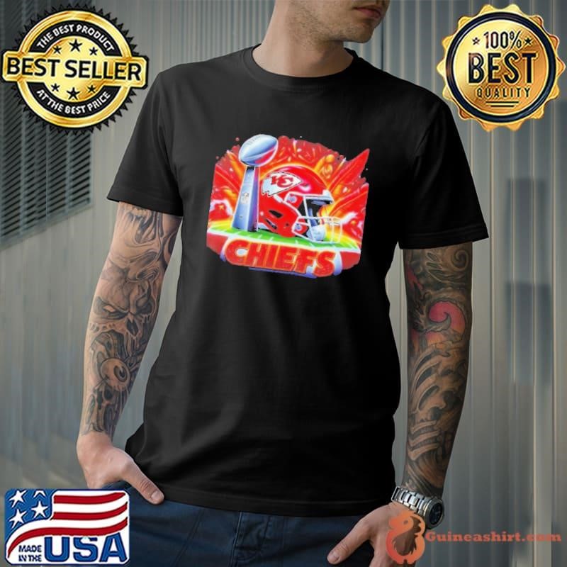 Kansas City Chiefs helmet and Super Bowl trophy Unisex