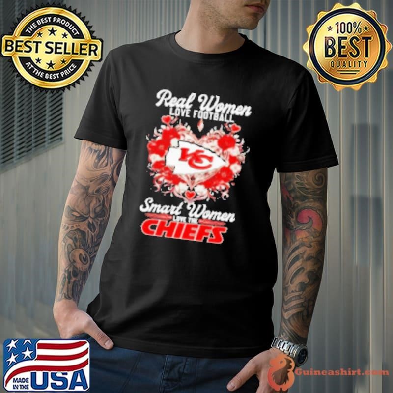 Kansas City Chiefs real women love football smart women Chiefs floral Shirt