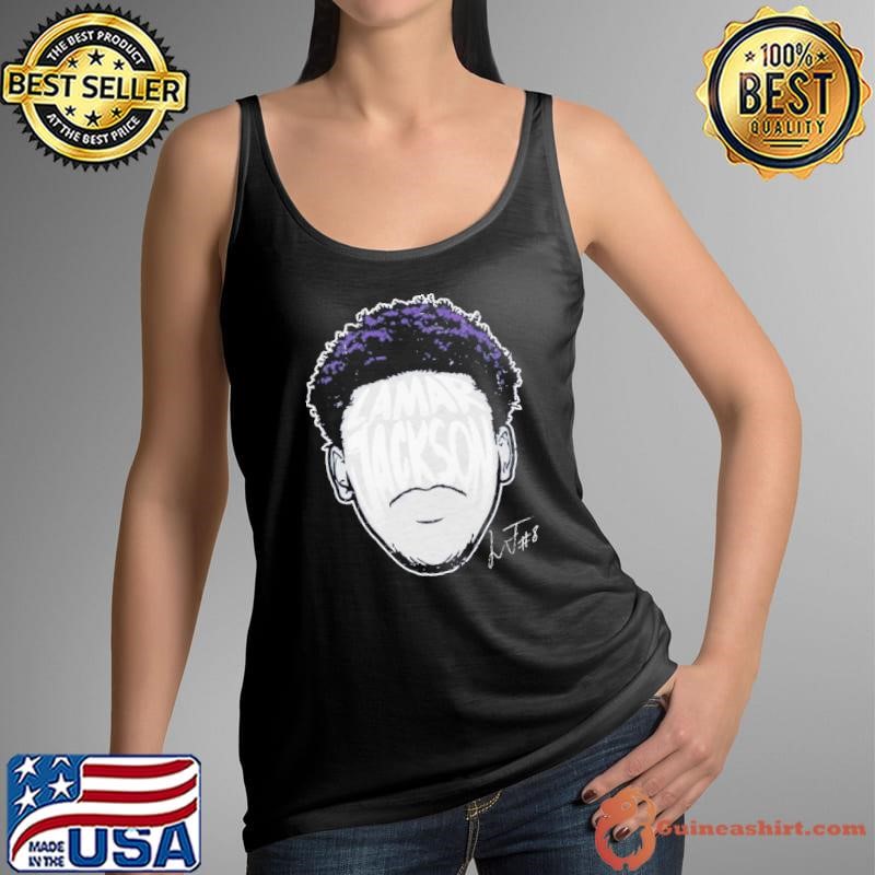 Lamar Baltimore American professional football quarterback Player Silhouette T-Shirt