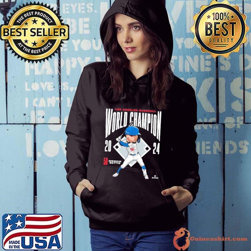 Los Angeles 24 World Champion Mookie Betts Mlbws24Mb Hoodie