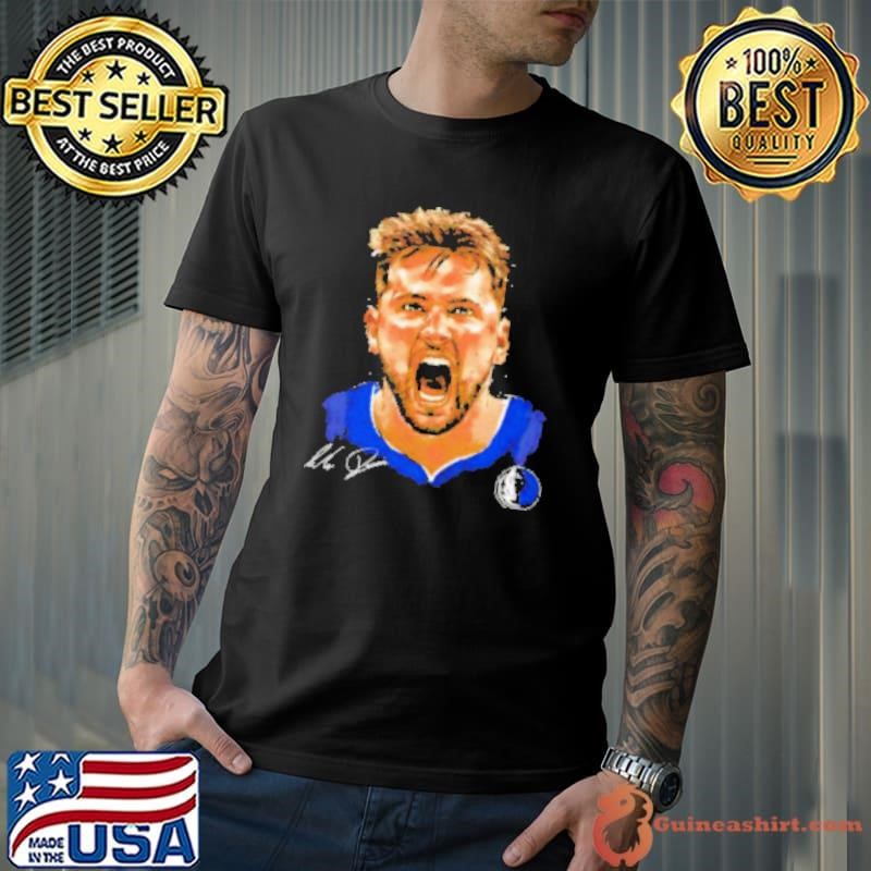 Luka Doncic Dallas Mavericks portrait signature Shirt