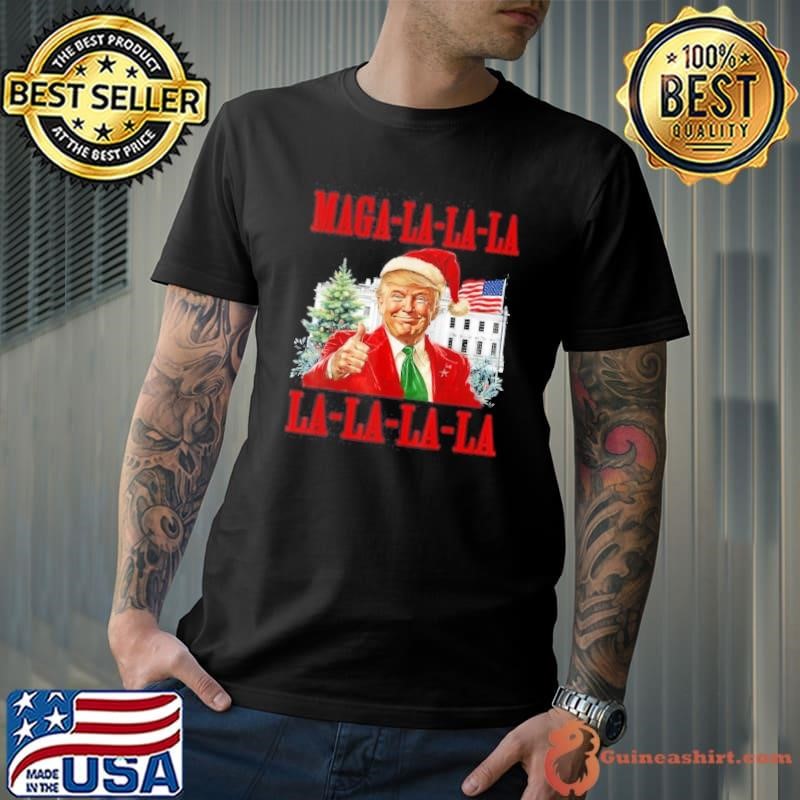Maga La La La Donald Trump Potus 47 Ugly Christmas Sweater Shirt