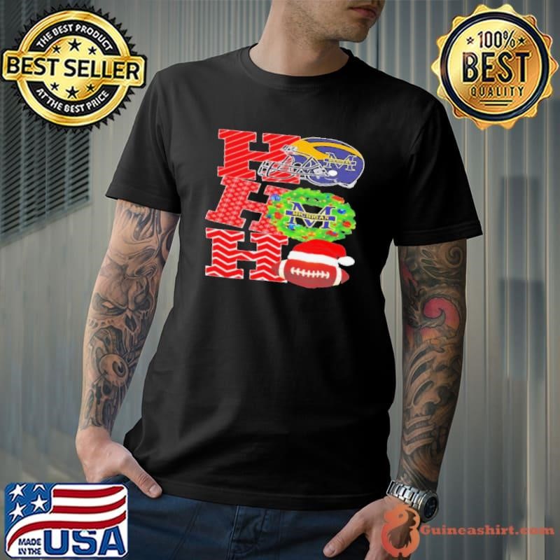 Michigan Wolverines Holiday Ho Ho Ho football shirt