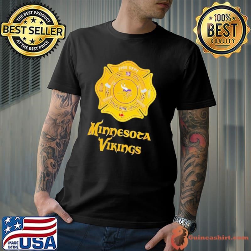 Minnesota Vikings Firefighter Appreciation logo shirt