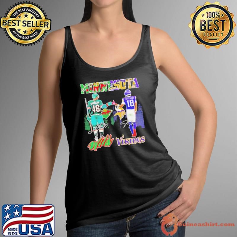 Minnesota Wild Jared Spurgeon x Minnesota Vikings Justin Jefferson shirt