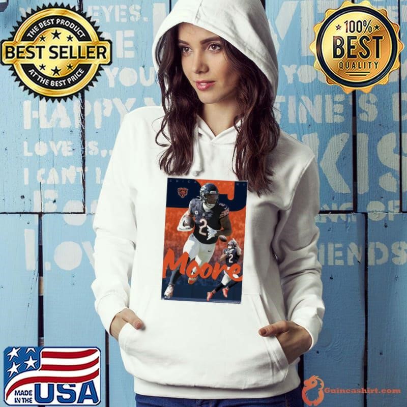 NFL Chicago Bears – DJ Moore Dynamo Player 2024 Poster Hoodie
