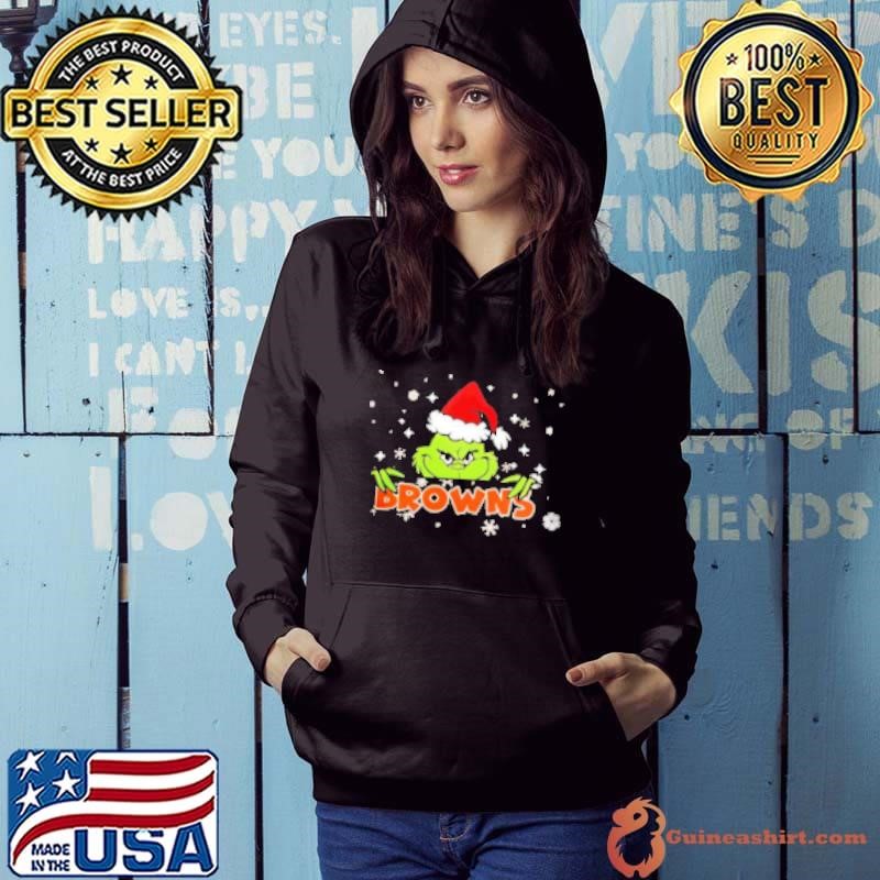 NFL Cleveland Browns Merry Christmas Grinch Hoodie