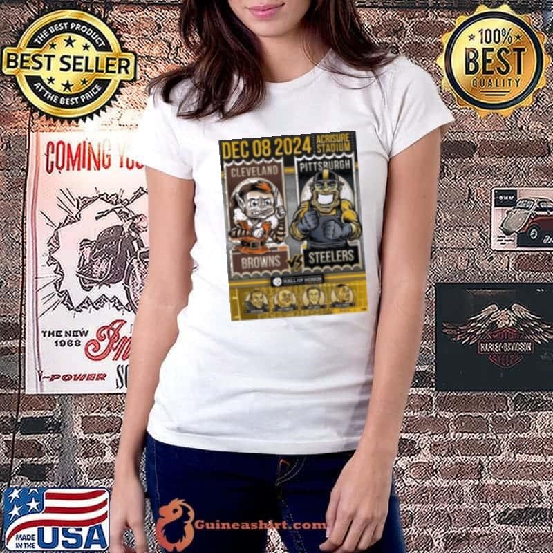 NFL Pittsburgh Steelers Vs. Cleveland Browns Hall Of Honor Dec 08 2024 Acrisure Stadium Poster Ladiestee