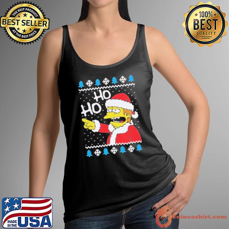 Nelson Muntz The Simpsons ho ho Christmas Tank Top