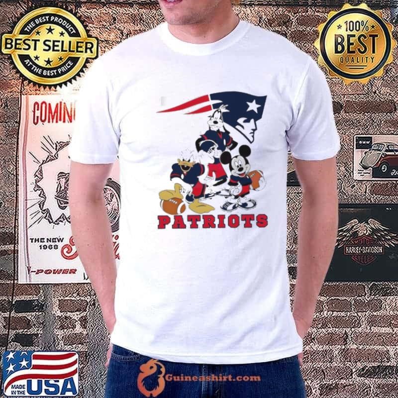 New England Patriots football NFL Mickey and friends cartoon Unisex