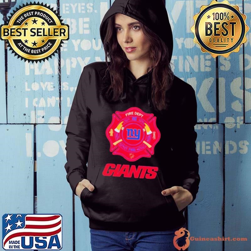 New York Giants Firefighter Appreciation logo Hoodie