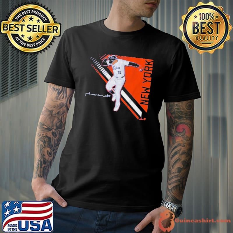 Official Juan Soto Queens Superstar Pose 2.0 New York Mets MLB Signature Unisex