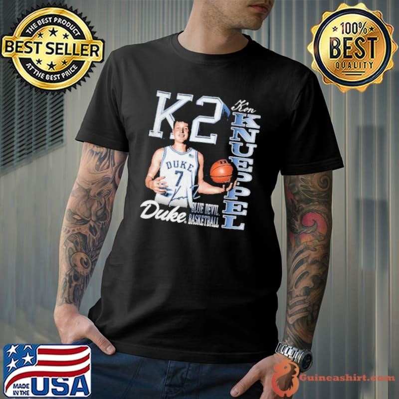 Official Kon Knueppel K2 Duke Blue Devils Basketball 90s Graphic Signature Unisex