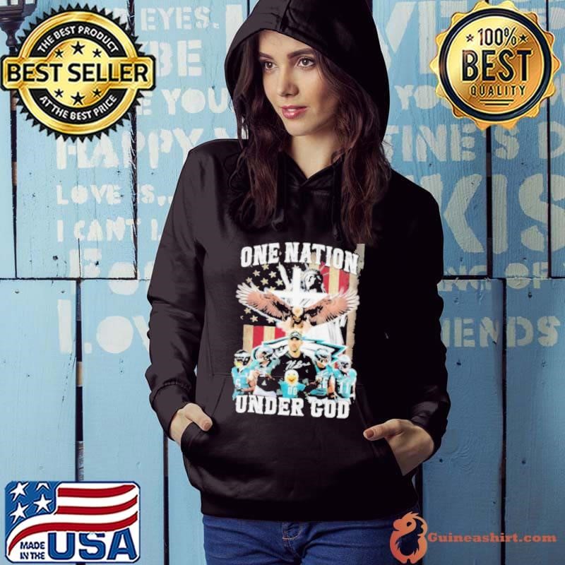 One Nation Under Philadelphia Eagles 2024 Signatures Hoodie