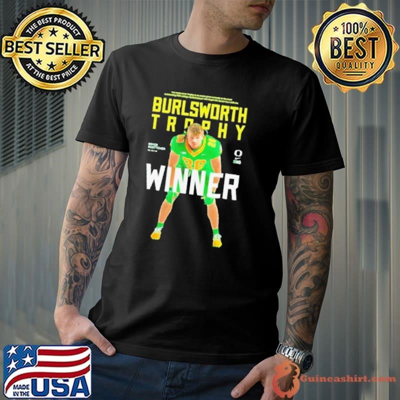 Oregon Ducks Bryce Boettcher 2024 Big 10 Champions Burslworth Trophy Winner shirt