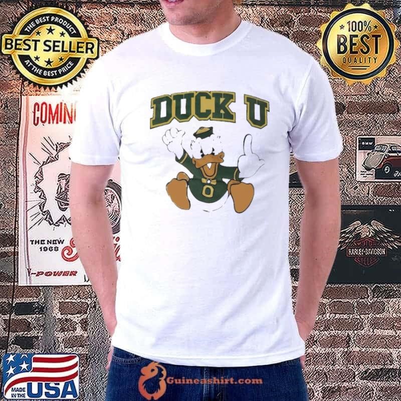 Oregon Ducks Football duck u middle finger shirt