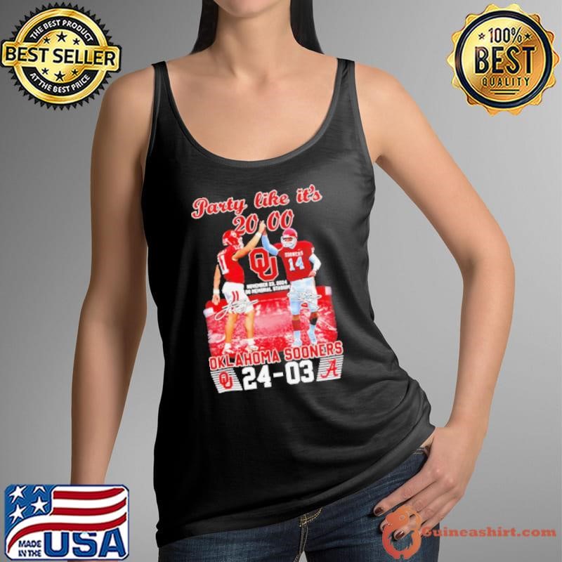 Party like it’s 2000 Oklahoma Sooners shirt
