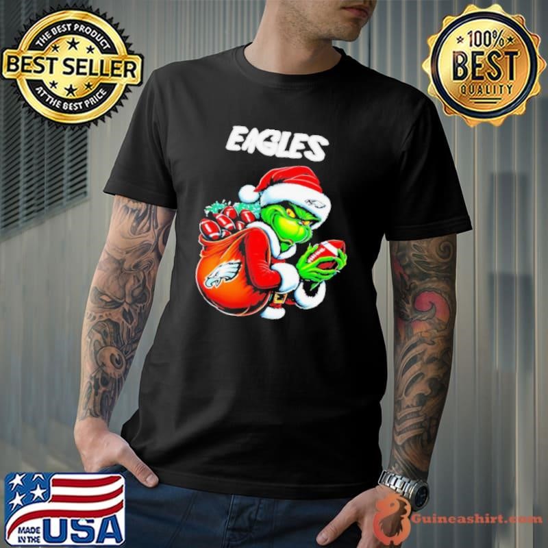 Philadelphia Eagles Christmas Grinch player shirt