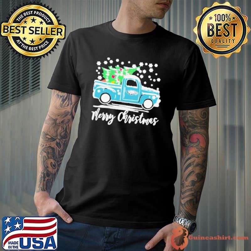Philadelphia Eagles Logo Christmas Truck and Tree Shirt