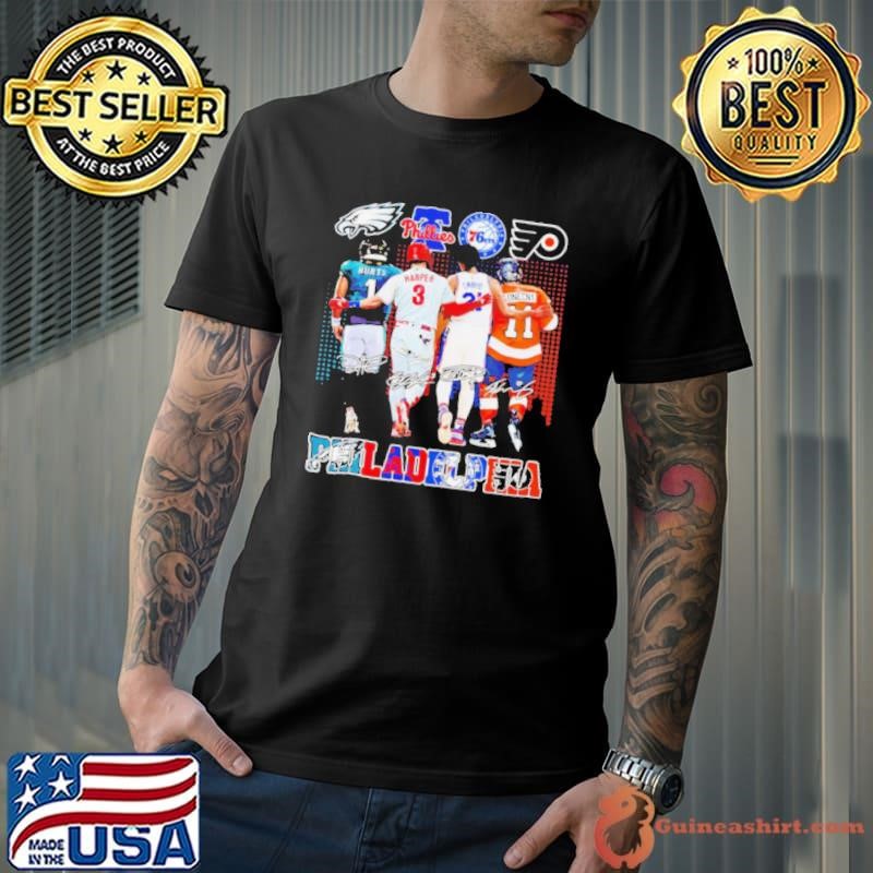 Philadelphia sport teams Hurts Harper Embiid Konecny signatures Unisex