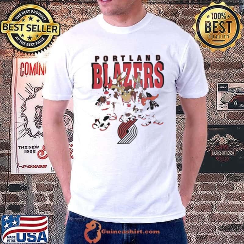 Portland Trail Blazers Looney Tunes characters NBA basketball Unisex