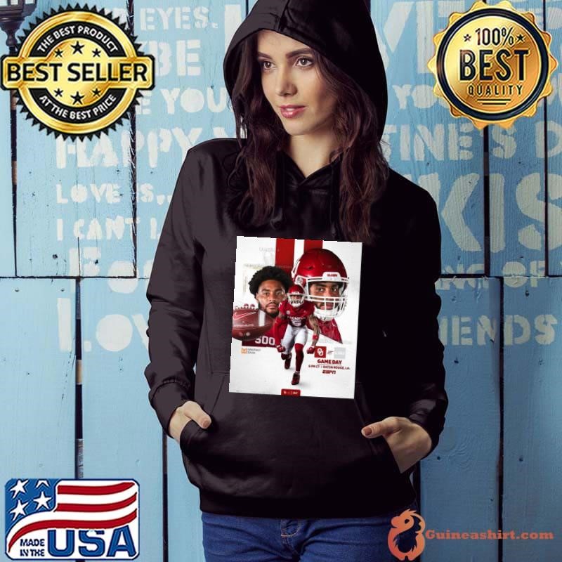 Poster Battle in the Bayou Oklahoma Sooners vs LSU Tigers Game Day Baton Rouge LA Nov 30 2024 Hoodie